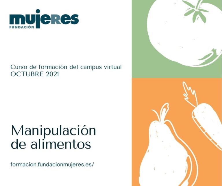 Curso online Manipulación de alimentos octubre 2021 Fundación Mujeres