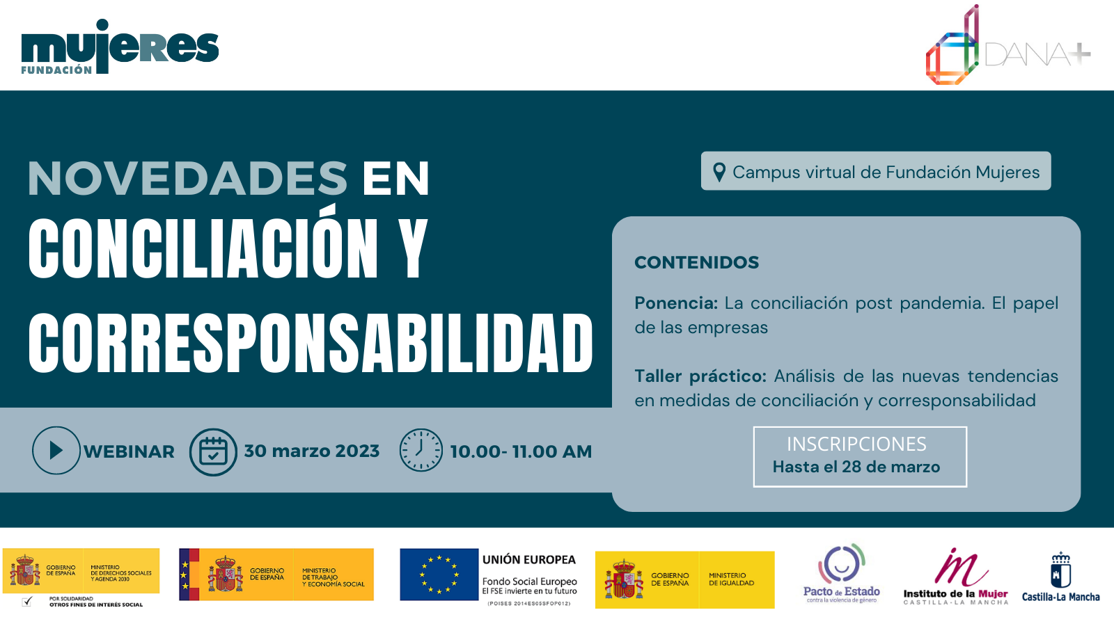 Webinario Novedades en conciliación y corresponsabilidad Fundación