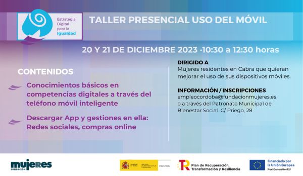 Taller Uso Del M Vil En Cabra Fundaci N Mujeres