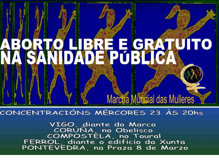 Concentraciones en las ciudades de Galicia en favor de la libertad de decisión sobre el aborto