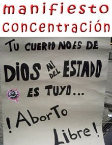 Concentración: Por el derecho de las mujeres a decidir