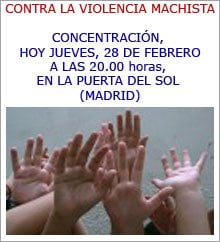 Concentración en Madrid contra la violencia machista