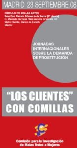 Jornada Internacional sobre la demanda de Prostitución: "Los clientes" con comillas