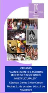 Jornadas: "La inclusión de las otras mujeres en sociedades multiculturales"