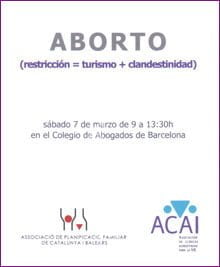 Jornada: Aborto (restricción = turismo + clandestinidad)
