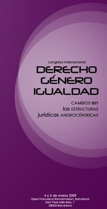 I Congreso Internacional: “Derecho, Género e Igualdad”