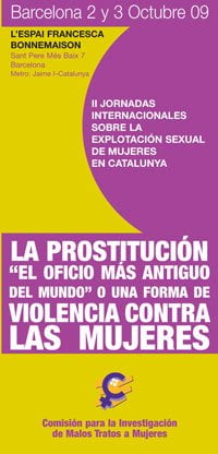 II Jornadas Internacionales sobre Explotación Sexual de Mujeres en Catalunya