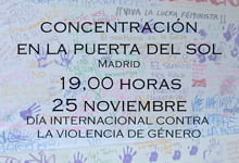 Concentración 25 noviembre en Madrid