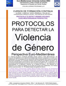 Abierta inscripción Curso: Protocolos para detectar la violencia de género - Perspectiva EuroMediterránea