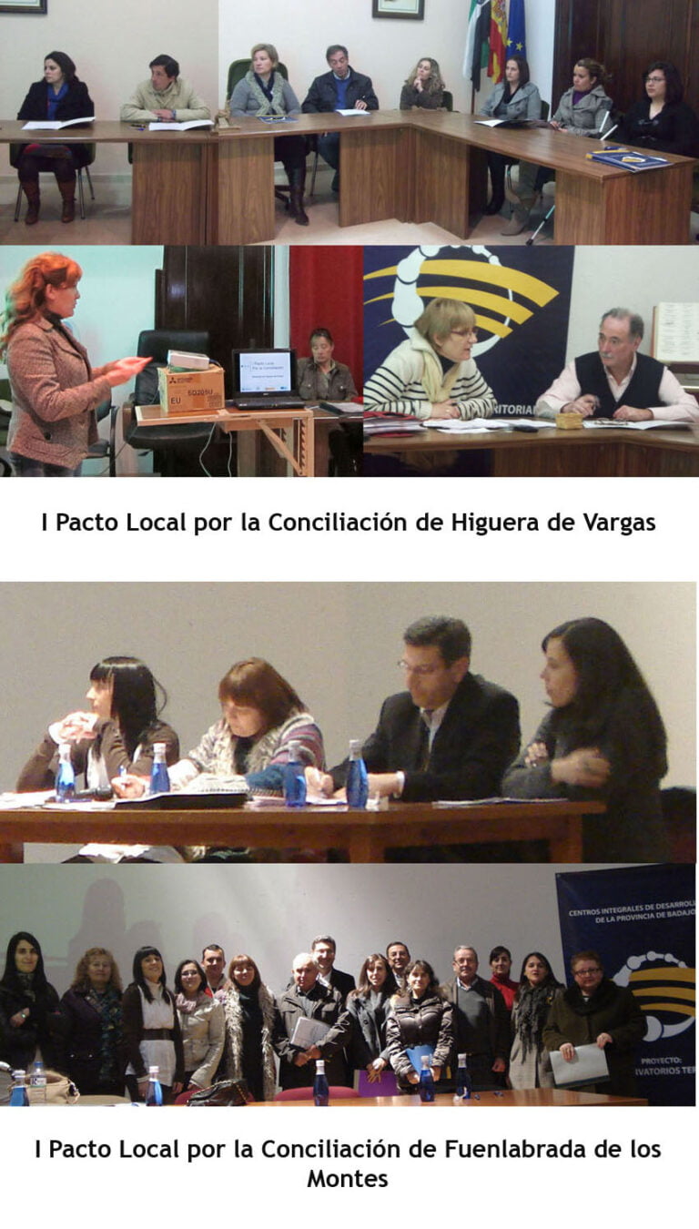 Presentación y firma de los primeros Pactos Locales por la Conciliación en Higuera de Vargas y Fuenlabrada de los Montes