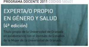 Abierta inscripción de IV Experta/o en Género y Salud