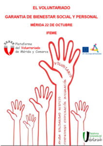 Jornada: El Voluntariado, Garantía de Bienestar Social y Personal