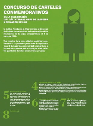 Concurso de Carteles conmemorativos de la celebración del Día Internacional de la Mujer, 8 de marzo de 2012