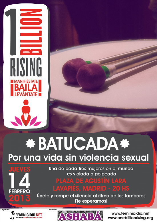 Batucada "Por una vida sin violencia sexual"