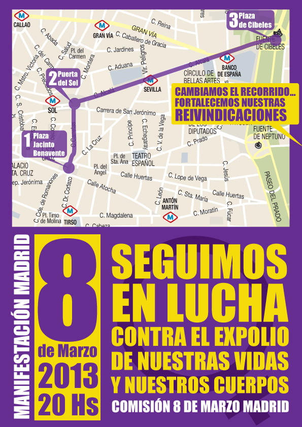 Manifestación 8 de marzo Madrid