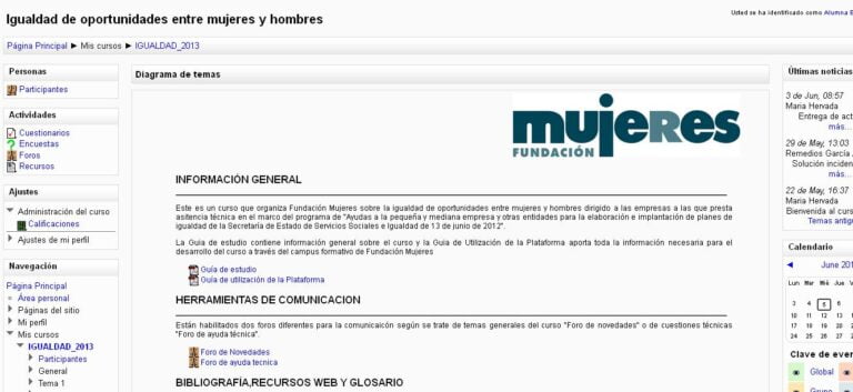 Finaliza la formación impartida por Fundación Mujeres sobre la integración de la igualdad entre mujeres y hombres en la empresa