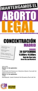 Concentración por el aborto Legal #28S