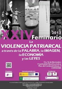 XXIV Feminario "La violencia patrialcal a través de la palabra, la imagen, la economía y las Leyes"
