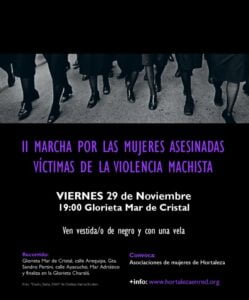 II Marcha en Hortaleza por las mujeres asesinadas