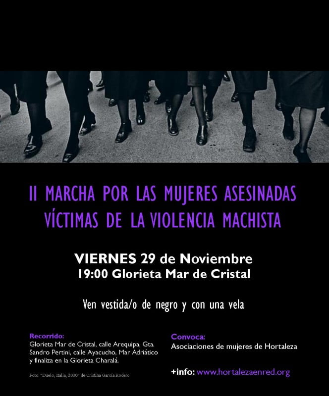 II Marcha en Hortaleza por las mujeres asesinadas