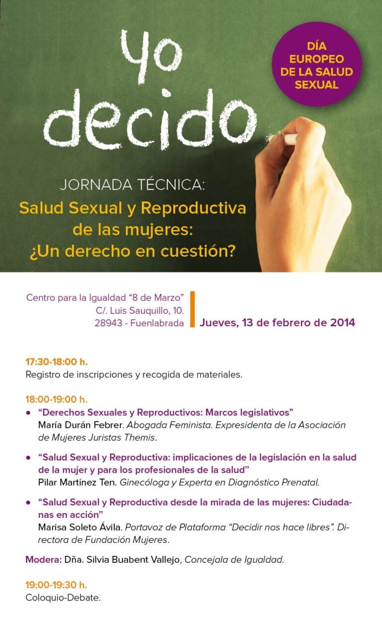 Jornada técnica: Salud Sexual y Reproductiva de las mujeres: ¿Un derecho en cuestión?