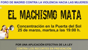 Concentración El machismo mata