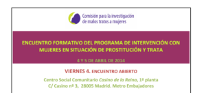 Intervención con mujeres en situación de prostitución y trata