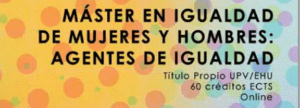 Máster Igualdad de mujeres y hombres: Agentes de igualdad