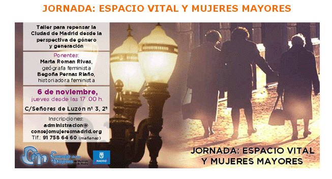 Espacio vital y mujeres mayores