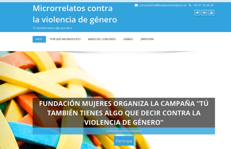 Fundación Mujeres convoca el I Concurso de microrelatos contra la violencia de género