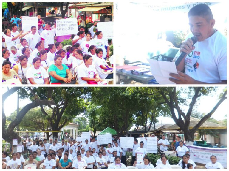 Movilización y pronunciamiento púbico de hombres en El Viejo (Nicaragua) contra la Violencia de Género