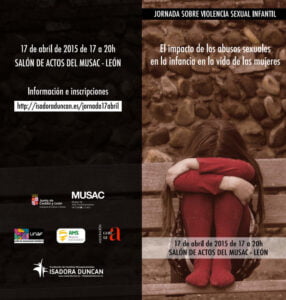 Jornada sobre violencia sexual infantil. El impacto de los abusos sexuales en la infancia en la vida de las mujeres.