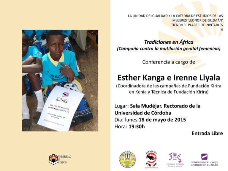 Conferencia 'Tradiciones en África' (Campaña contra la mutilación genital femenina)