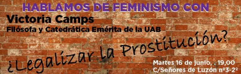 ¿Legalizar la prostitución?