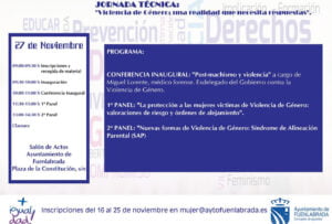 Jornada técnica: Violencia de género: una realidad que necesita respuestas