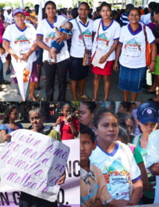 Marcha multitudinaria el 25 de noviembre, en El Viejo, Chinandega, para denunciar y demandar el cumplimiento de la ley 779