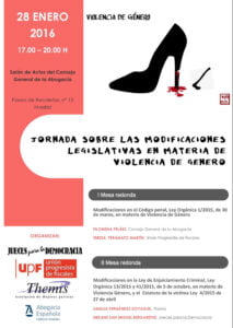 Modificaciones legislativas en materia de violencia de género