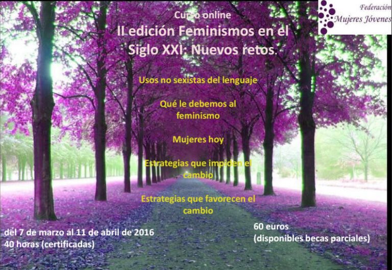 II edición curso Feminismos en el siglo XXI: nuevos retos