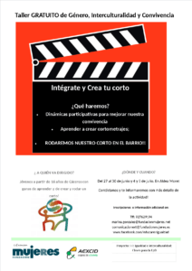 Intégrate y crea tu corto: Género, Interculturalidad y creación de cortometrajes