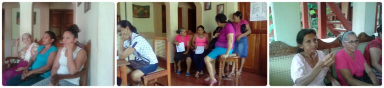 Mulleres de El Viejo (Nicaragua) asisten a recoñecementos xinecológicos e comparten as súas experiencias como nais