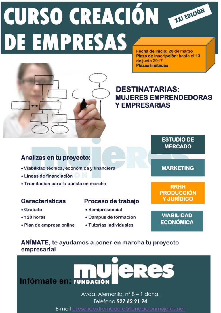 Comienzo de la XXI edición del Curso de Creación de Empresas