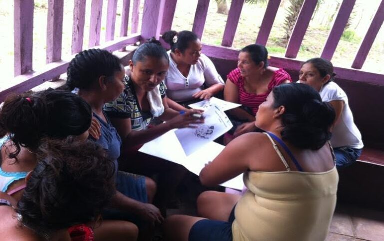 Retomamos o proceso de formación en SSR con mulleres de comunidades rurais de El Viejo, Nicaragua.