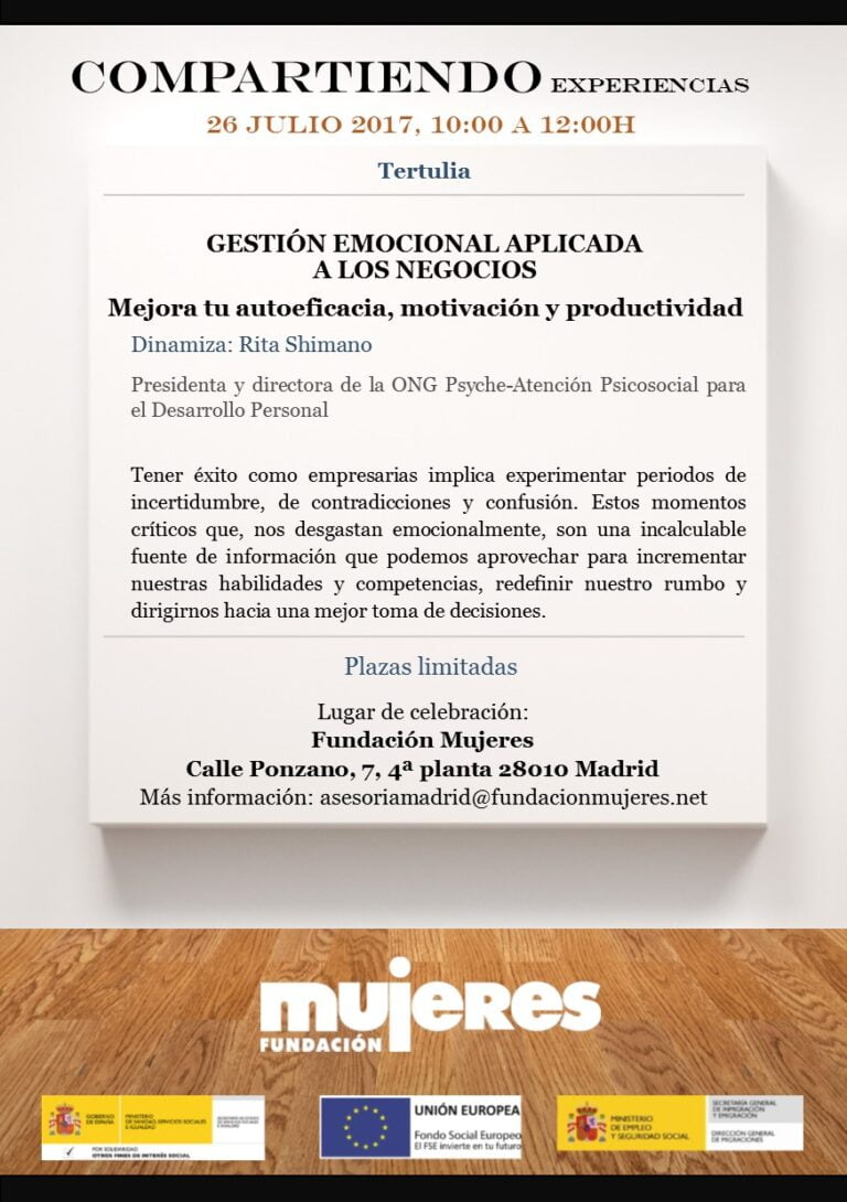 Gestión emocional aplicada a los negocios: mejora tu autoeficacia, motivación y productividad