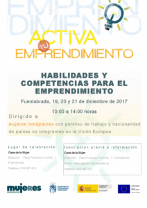 Activa Tu Emprendimiento; Taller de Habilidades y Competencias para el Emprendimiento