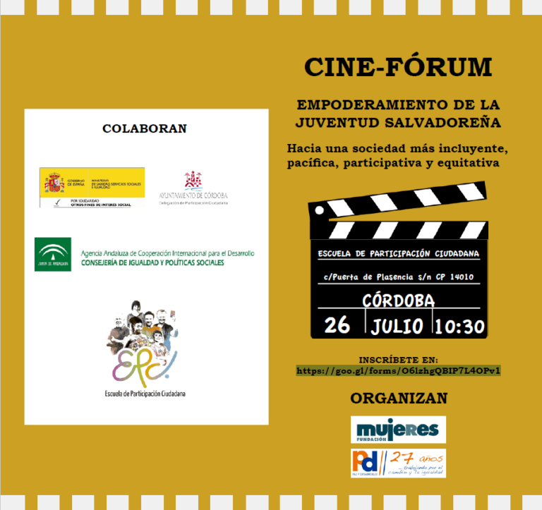 Cine-Forum Empoderamiento de la juventud salvadoreña