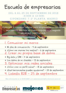 ¿Tienes planes para septiembre? Llega la Escuela de Empresarias