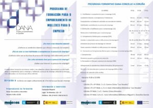 Cuarta edición programa DANA: Emprego e Emprendemento en igualdade