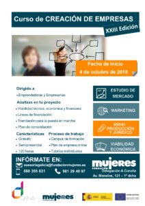 XXIII Edición Curso Creación de Empresa A Coruña