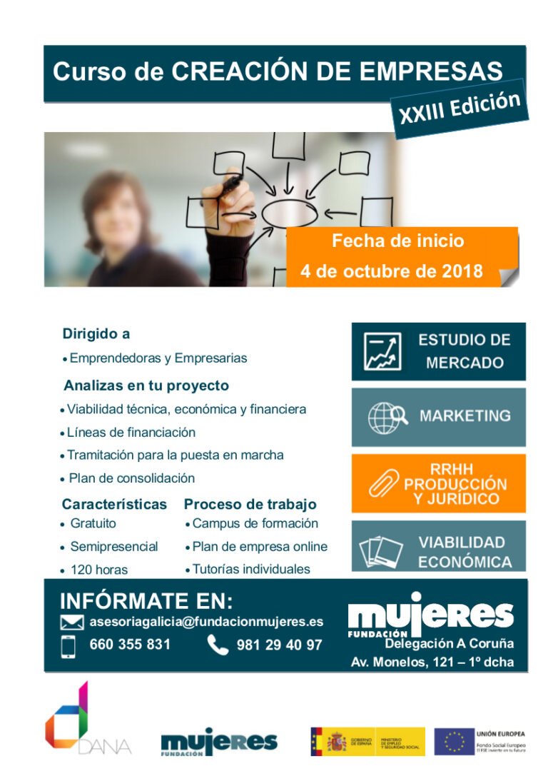 Nova Edición do Curso de Creación de Empresa na Coruña