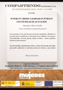 Supera tu miedo a hablar en público con técnicas de actuación